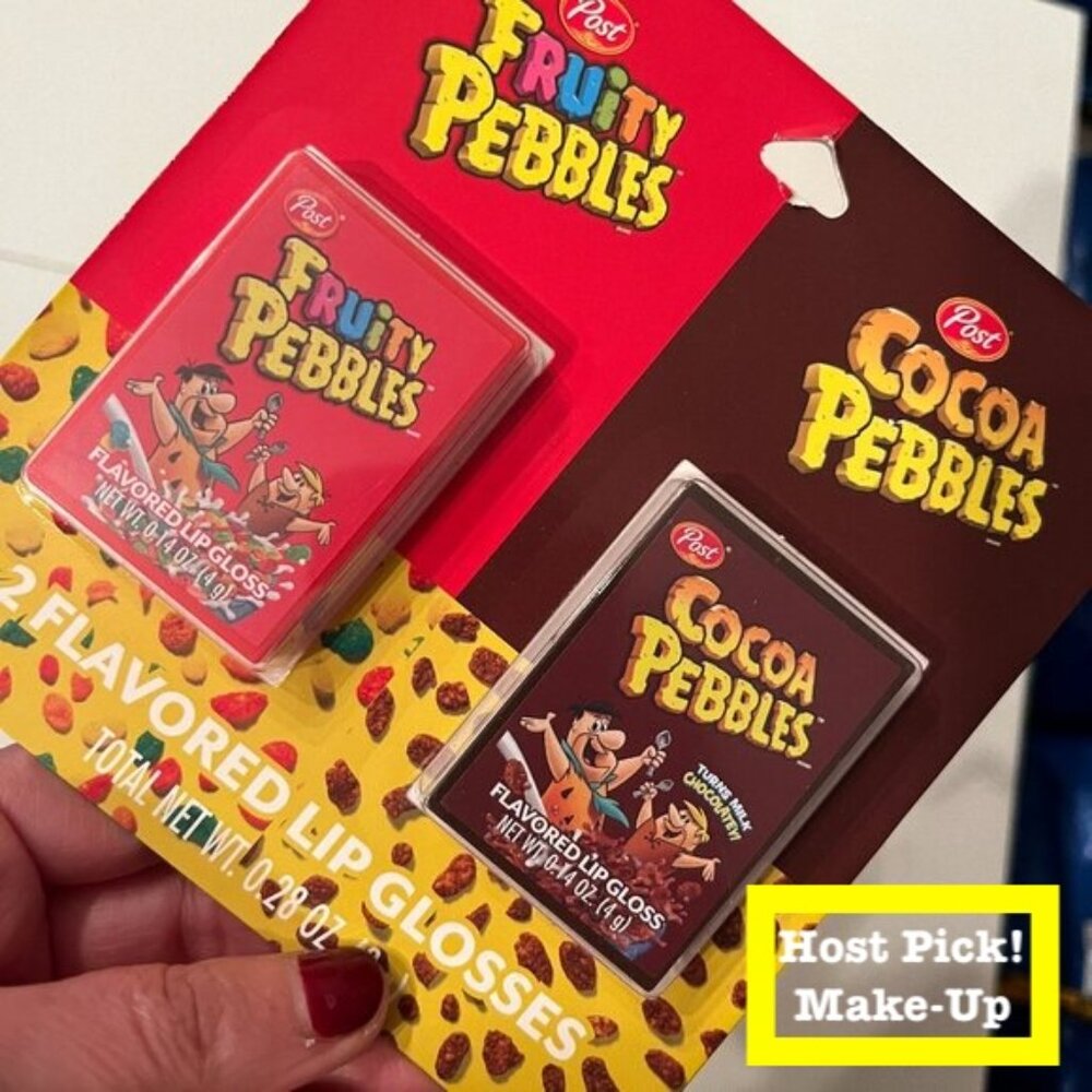 Lip Gloss - Fruity Pebbles and Cocoa Pebbles Flavored (w/a/x)
